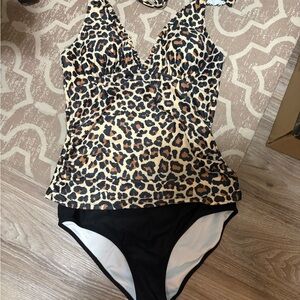 Leopard Print Bikini Set